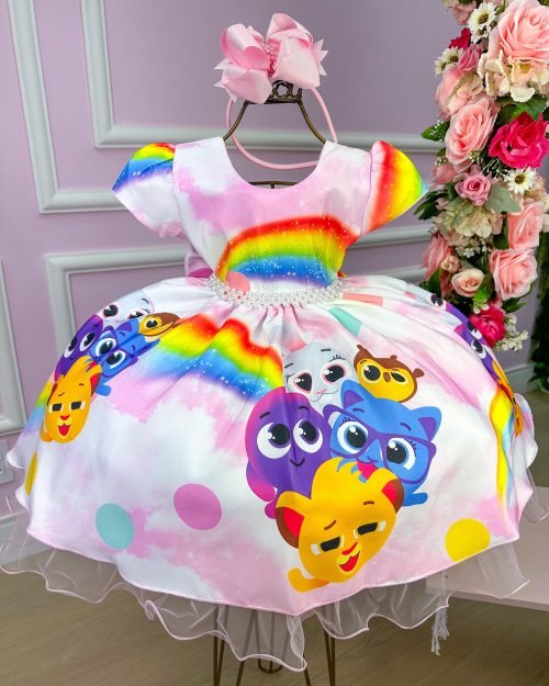 Vestido Temáticos Bolofofos – Bolo Fofos Rosa