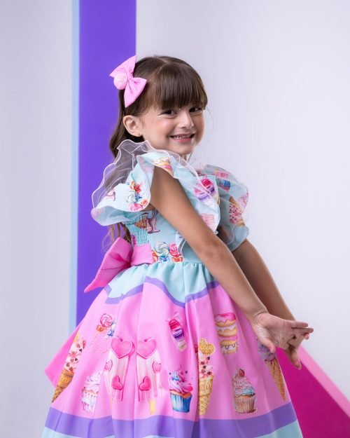 Vestido Tematicos Kids Doces – Doceria – Candy
