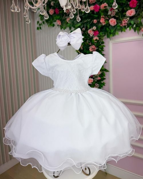 Vestido Vitoria Kids Maria Luiza Branco