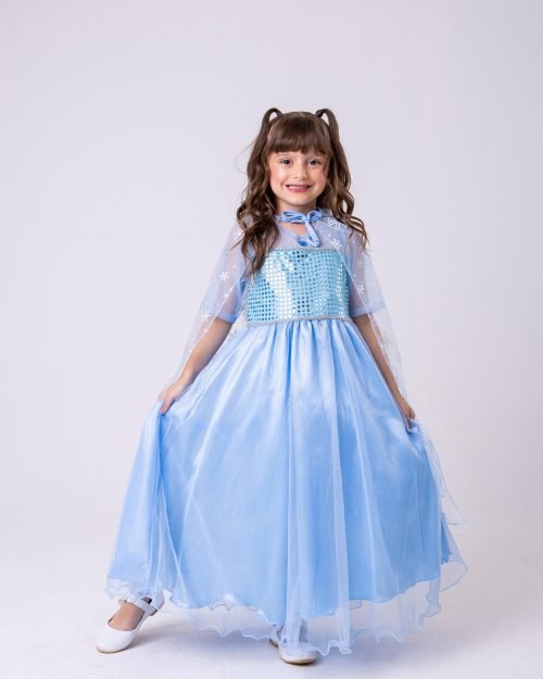 Fantasia Princesa Belli Elsa Frozen Longa