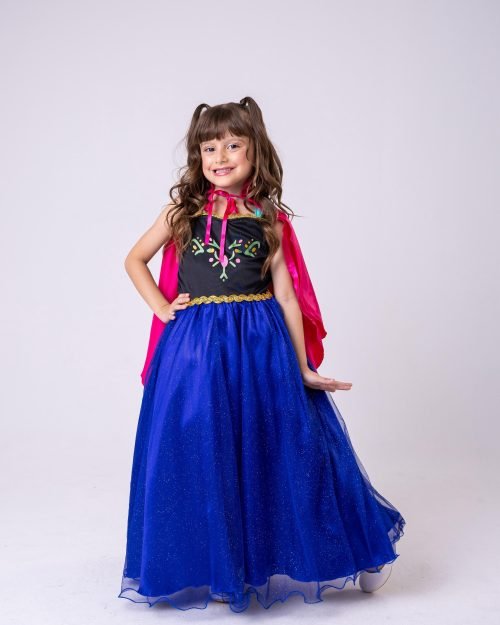 Fantasia Princesa Belli Ana Frozen Longa