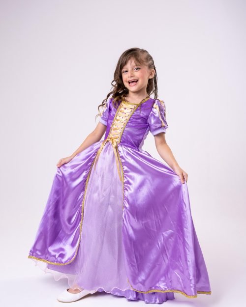Fantasia Longa Princesa Belli Rapunzel Modelo 2
