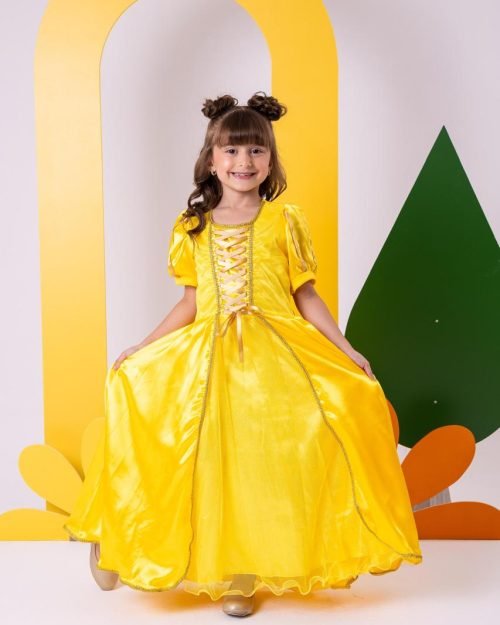 Fantasia Princesa Belli A Bela e a Fera Longa Modelo 2