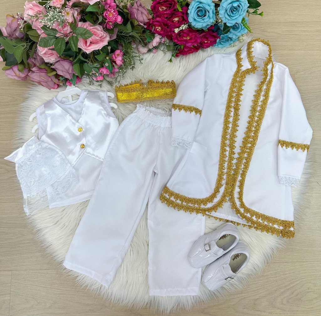 Fantasia Princesa Belli Principe Conde William Branco