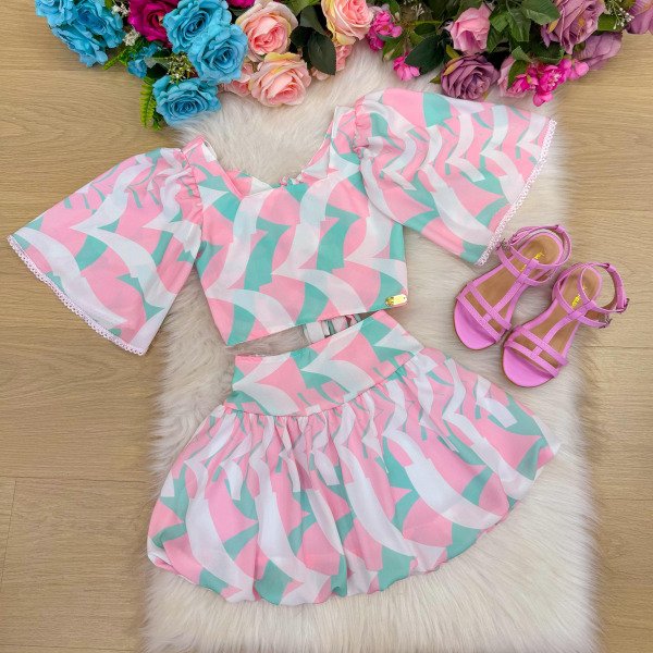 Conjunto Banana Club Alissa Rosa Bebe