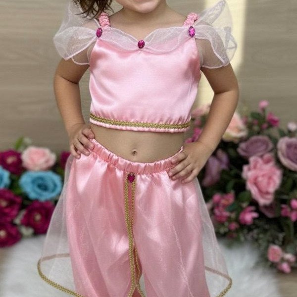 Fantasia Princesa Belli Princesa Jasmine Rosa