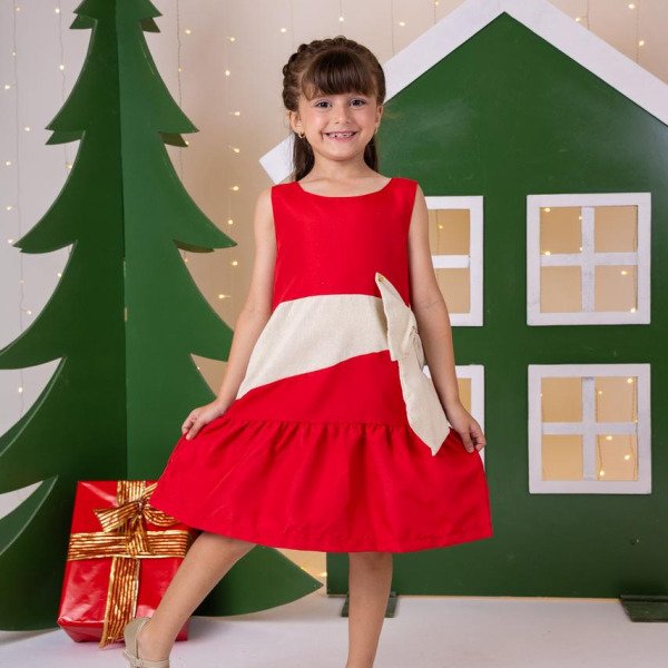 Vestido Blogueirinha Rafa Vermelho – Natal